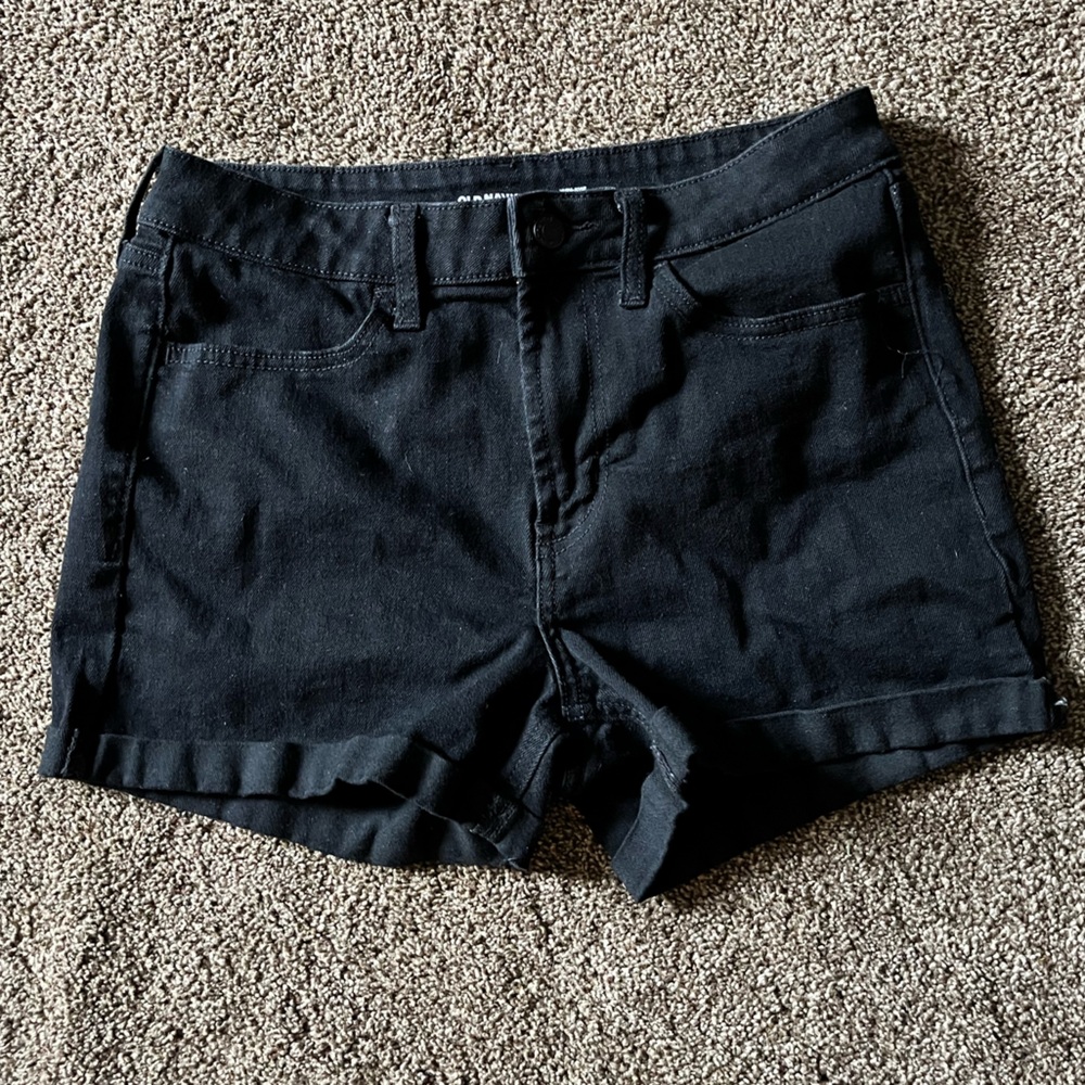 Black Denim shorts